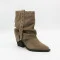 Жіночі демісезонні черевики козаки Lonza 216424 220177 59132-17R-KQ Nelson BEIGE SUEDE 6396 модіні бежеві з натуральної замші на стійких