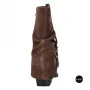Елегантні замшеві козаки Lonza 216422 220177 59132-17R-Z Nelson BROWN SUEDE 6397 шоколадні