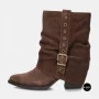 Елегантні замшеві козаки Lonza 216422 220177 59132-17R-Z Nelson BROWN SUEDE 6397 шоколадні