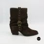 Елегантні замшеві козаки Lonza 216422 220177 59132-17R-Z Nelson BROWN SUEDE 6397 шоколадні