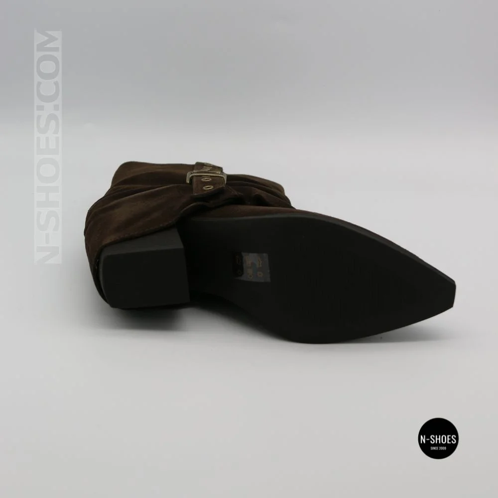 Елегантні замшеві козаки Lonza 216422 220177 59132-17R-Z Nelson BROWN SUEDE 6397 шоколадні
