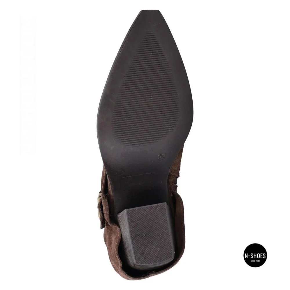 Елегантні замшеві козаки Lonza 216422 220177 59132-17R-Z Nelson BROWN SUEDE 6397 шоколадні
