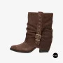 Елегантні замшеві козаки Lonza 216422 220177 59132-17R-Z Nelson BROWN SUEDE 6397 шоколадні