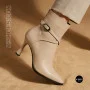 Елегантні бежеві ботильйони N-SHOES Lirio VB 742 Кристал 6403