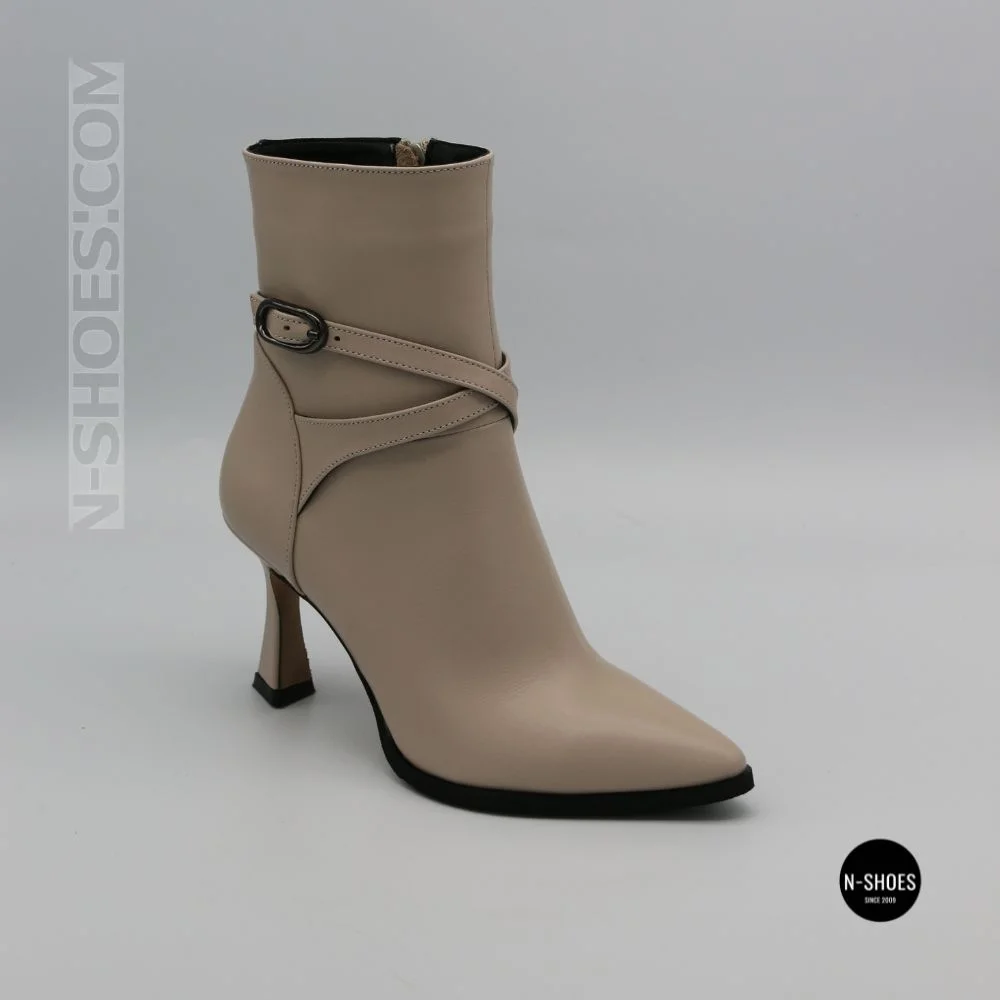 Елегантні бежеві ботильйони N-SHOES Lirio VB 742 Кристал 6403