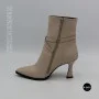 Елегантні бежеві ботильйони N-SHOES Lirio VB 742 Кристал 6403