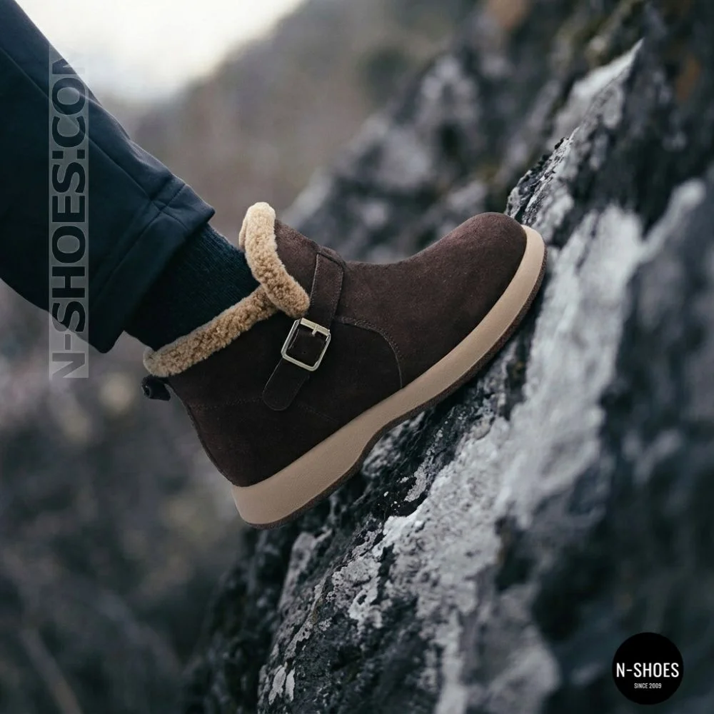 Теплі замшеві черевики Allsy 218514 4 XJ2026-124 1-2 BROWN 6422