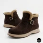 Теплі замшеві черевики Allsy 218514 4 XJ2026-124 1-2 BROWN 6422