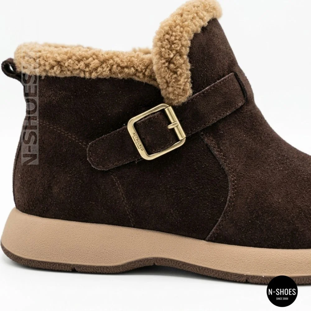 Теплі замшеві черевики Allsy 218514 4 XJ2026-124 1-2 BROWN 6422