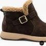 Теплі замшеві черевики Allsy 218514 4 XJ2026-124 1-2 BROWN 6422