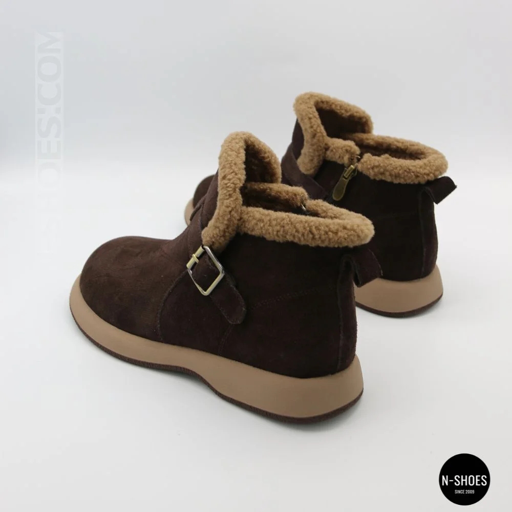 Теплі замшеві черевики Allsy 218514 4 XJ2026-124 1-2 BROWN 6422