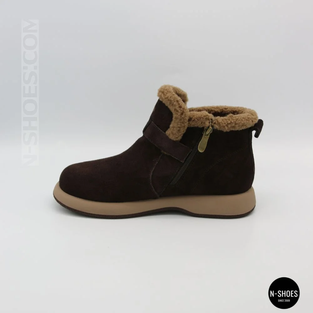 Теплі замшеві черевики Allsy 218514 4 XJ2026-124 1-2 BROWN 6422
