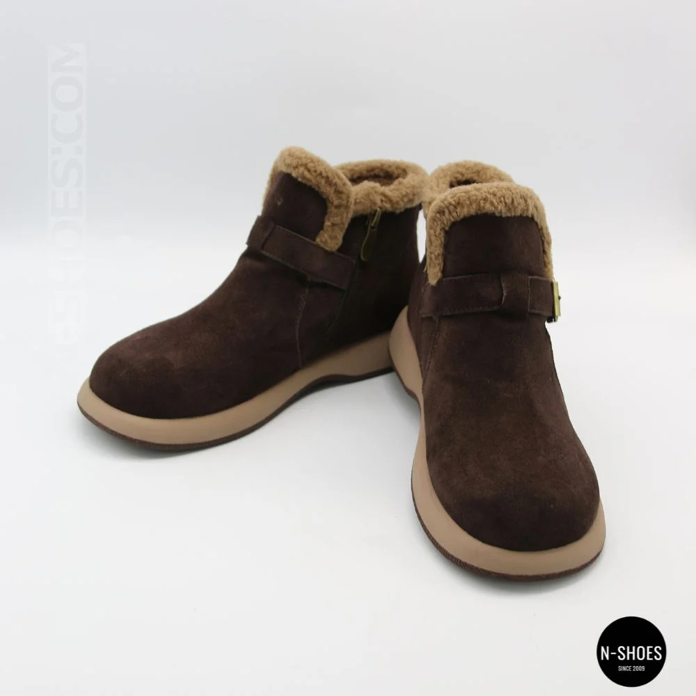 Теплі замшеві черевики Allsy 218514 4 XJ2026-124 1-2 BROWN 6422