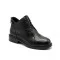 Жіночі демісезонні шкіряні черевики Allsy 216529 Lonza 217898 25D1R790-1 BLACK 6431 чорного кольору на низьких підборах