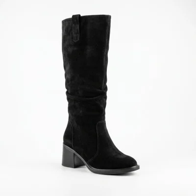Romax Comfort 8010-55v-8 6433 women's winter boots: genuine suede, "Euro-winter" style, wide heels, zipper closure. Romax Comfort 8010-55v-8 6433 women's winter boots: genuine suede, "Euro-winter" style, wide heels, zipper closure.