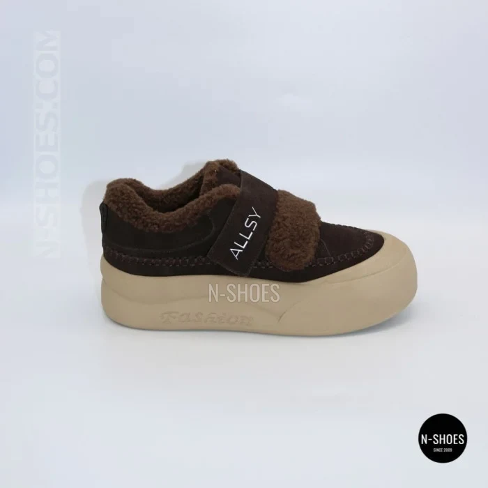 Затишні кросівки ALLSY 217676 26k66z5167-3 Brown Suede 6444