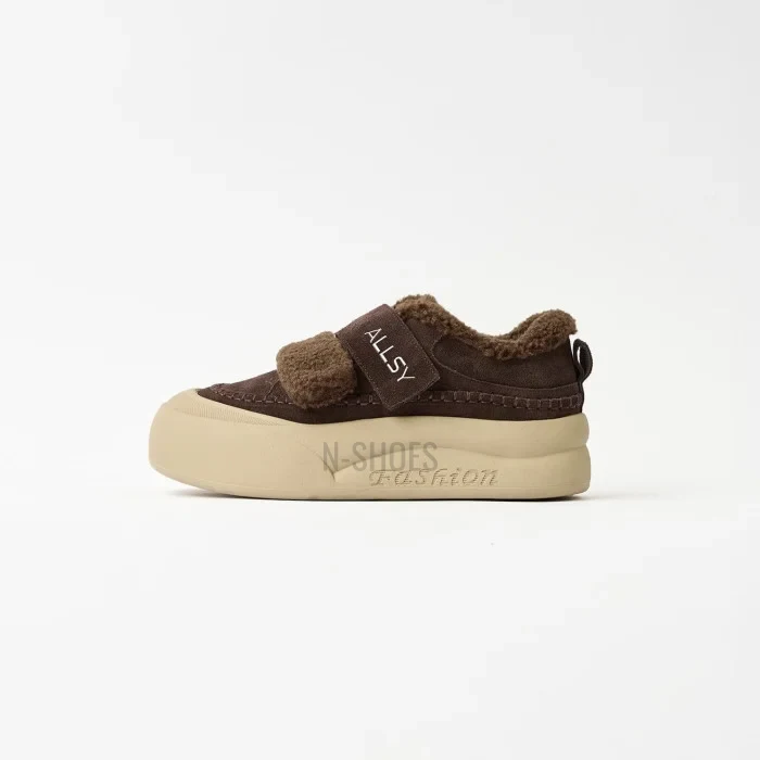 Затишні кросівки ALLSY 217676 26k66z5167-3 Brown Suede 6444