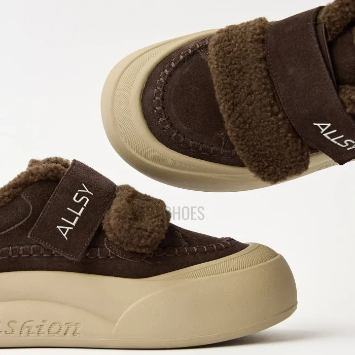 Затишні кросівки ALLSY 217676 26k66z5167-3 Brown Suede 6444