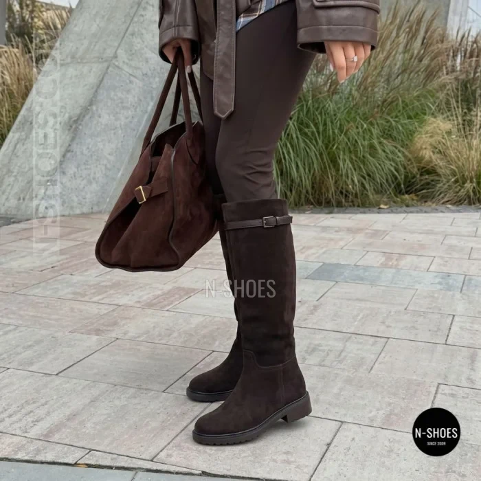 Теплые зимние сапоги Allsy 218230 2652-02C BROWN 6454 для города