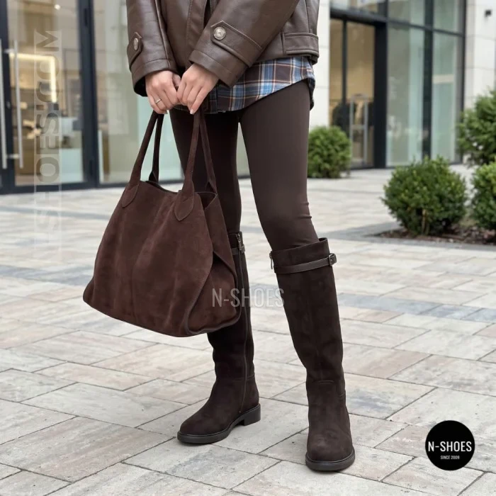 Теплые зимние сапоги Allsy 218230 2652-02C BROWN 6454 для города