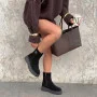 Black Suede Boots Allsy 214947 26Z83Z3619-2 BLACK for Your Style