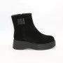 Black Suede Boots Allsy 214947 26Z83Z3619-2 BLACK for Your Style