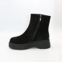 Black Suede Boots Allsy 214947 26Z83Z3619-2 BLACK for Your Style