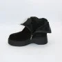 Black Suede Boots Allsy 214947 26Z83Z3619-2 BLACK for Your Style