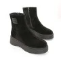 Black Suede Boots Allsy 214947 26Z83Z3619-2 BLACK for Your Style