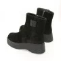 Black Suede Boots Allsy 214947 26Z83Z3619-2 BLACK for Your Style