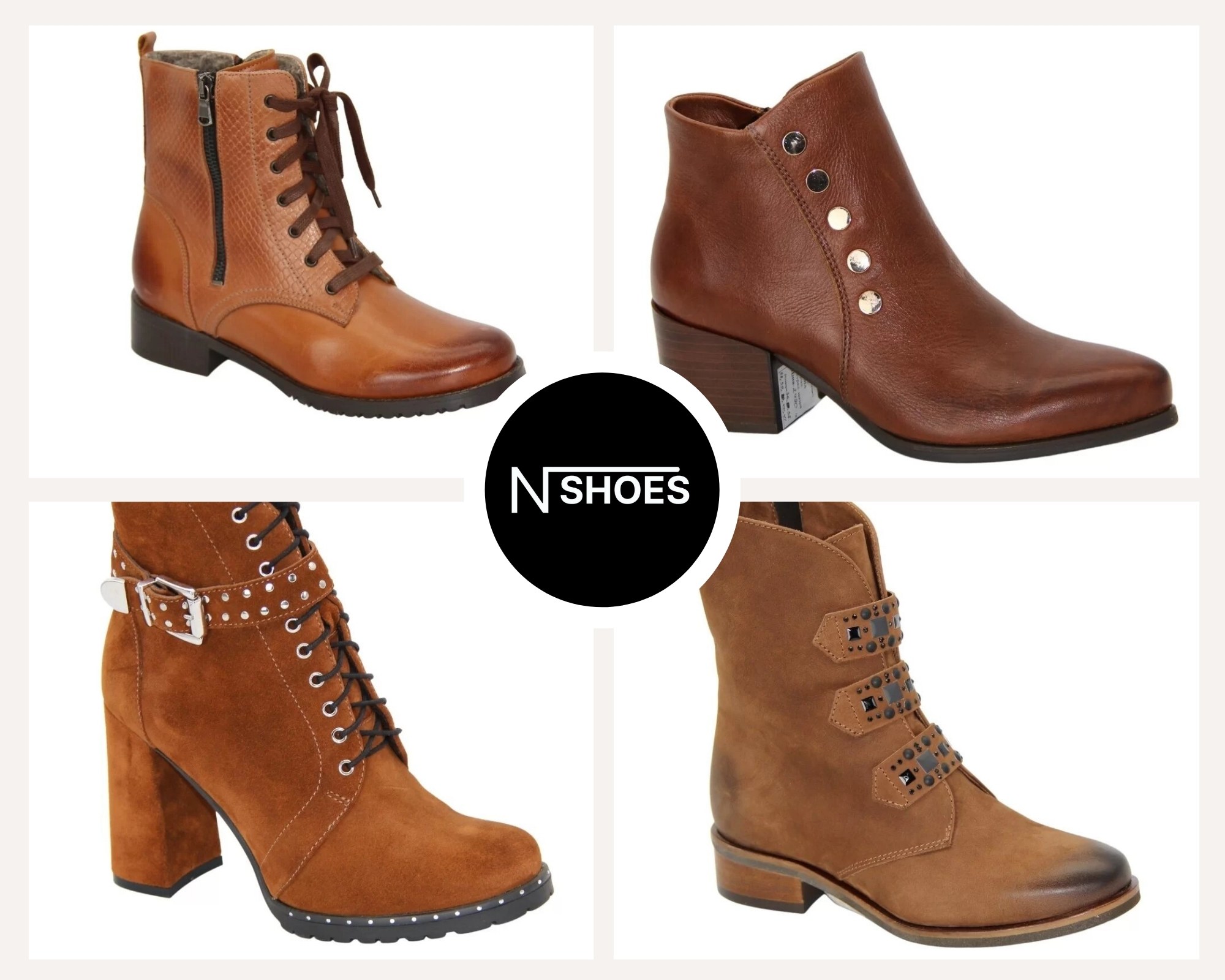 Коричневі зимові черевики для жінок Коричневі зимові черевики для жінок