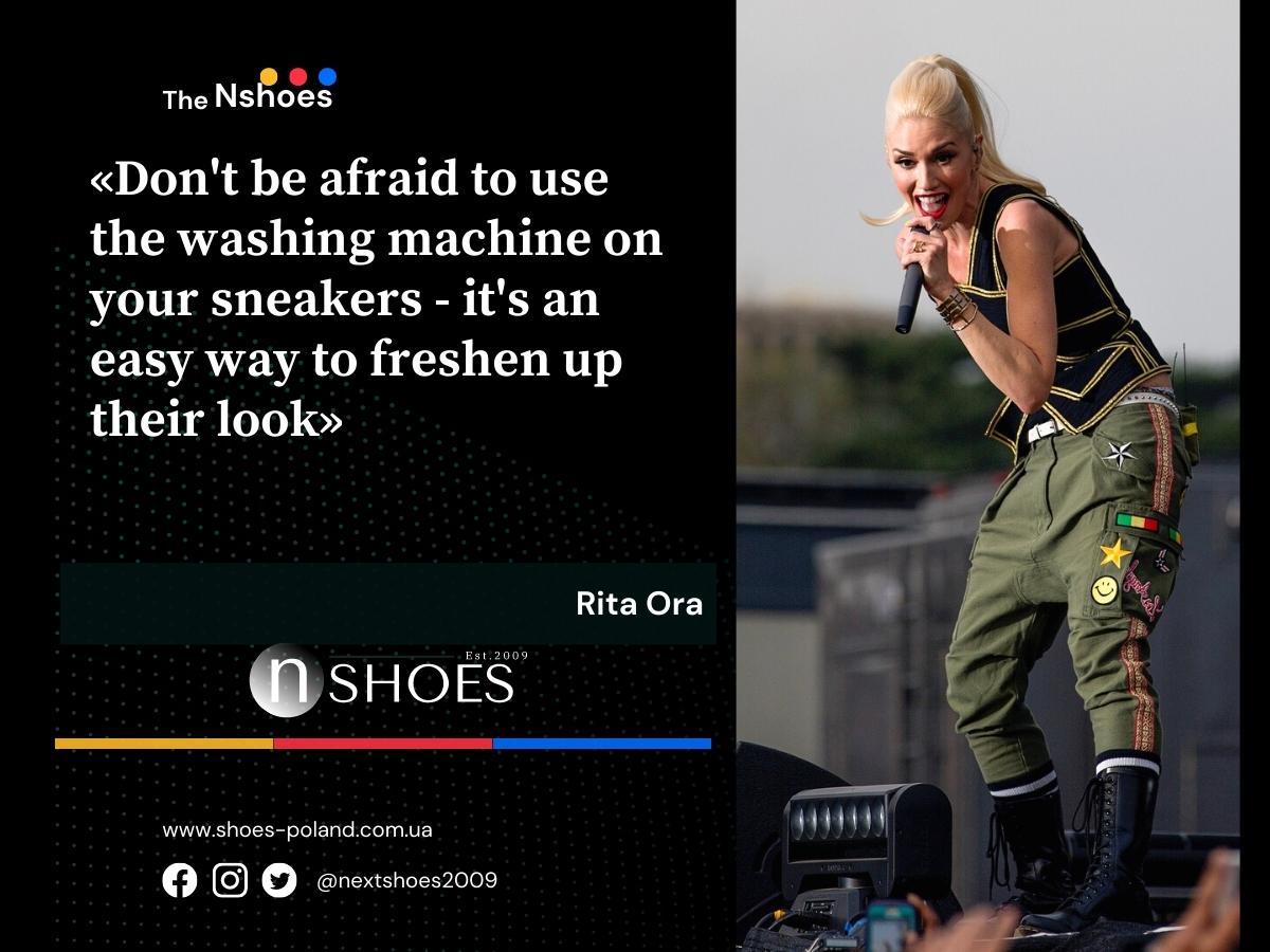 Rita Ora - Don't be afraid to use the washing machine on your sneakers - it's an easy way to freshen up their look