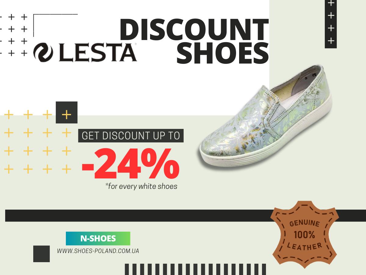 Сліпони-туфлі жіночі Lesta Польща 4309-1-8666 оригінальні та зручні Сліпони-туфлі жіночі Lesta Польща 4309-1-8666 оригінальні та зручні