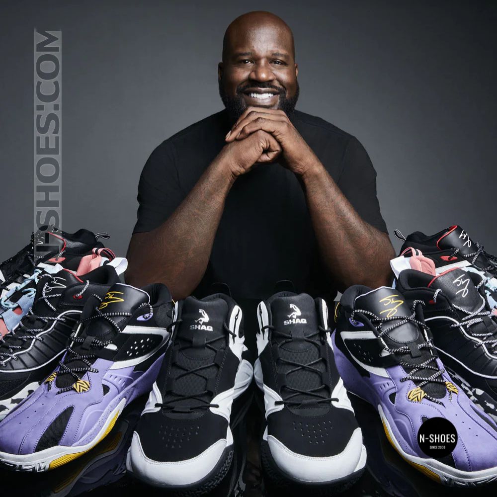 SHAQ shoes: leather upper and Phylon EVA midsole