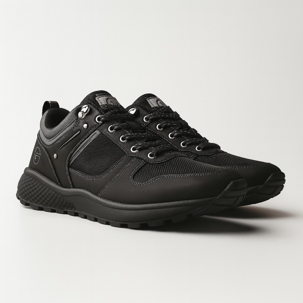 02yvm　黒　38サイズ Чоловічі кросівки Sergio Tacchini STM125001-02 5338 купити в N-SHOES