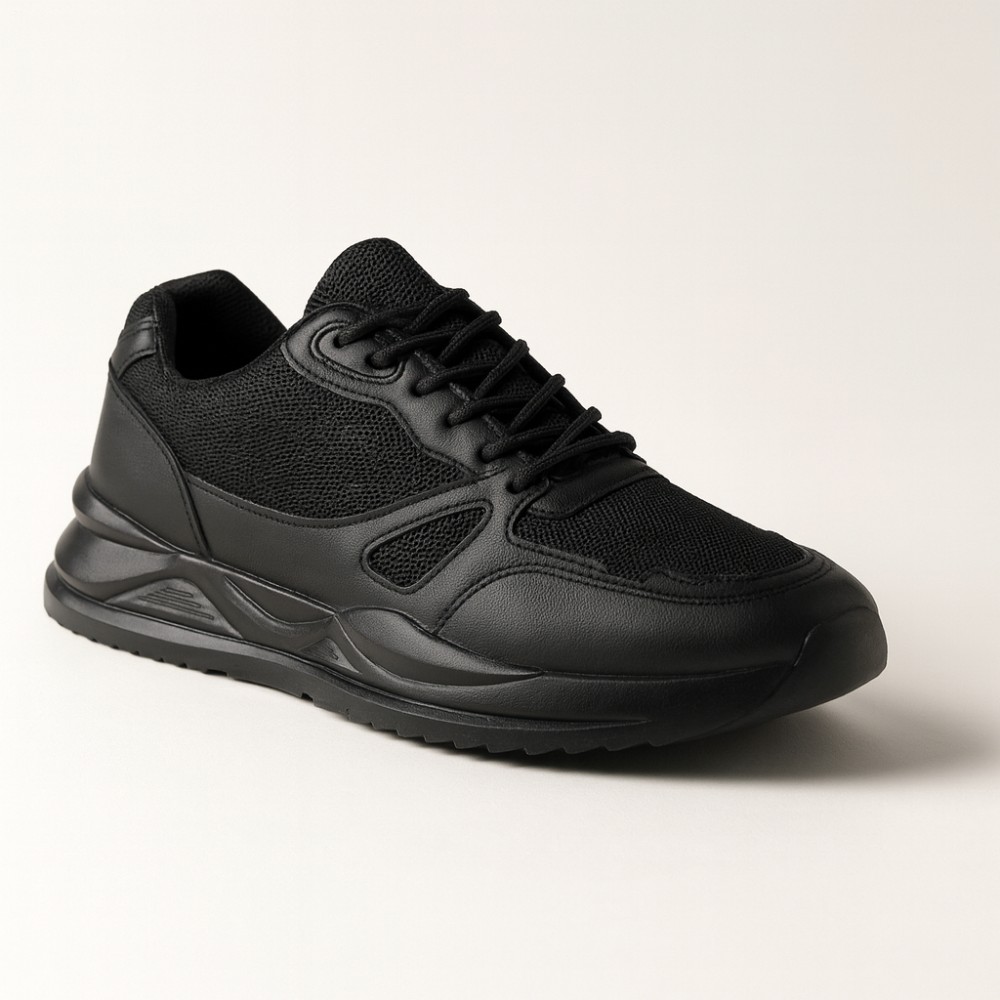 Мужские чёрные кроссовки Pulse Up MF1553-1 Black 5346 | N-SHOES