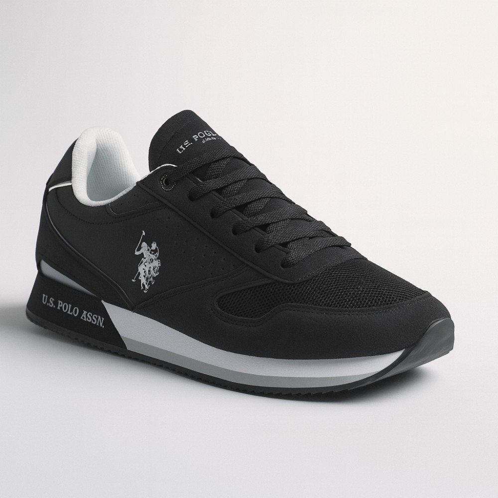 Мужские чёрные кроссовки U.S. POLO ASSN. NOBIL003G 5656 N-SHOES