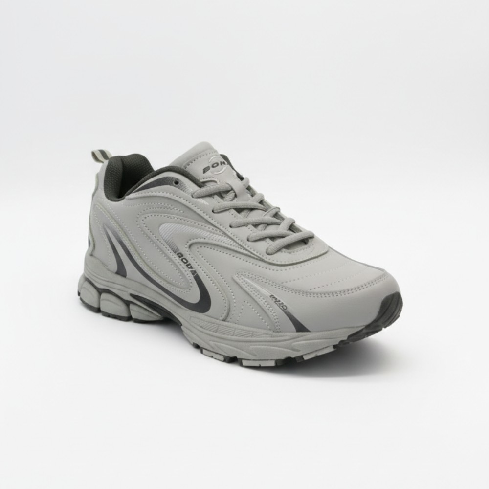 Кожаные кроссовки Bona 808M Grey-Dark Grey 6136 | N-SHOES