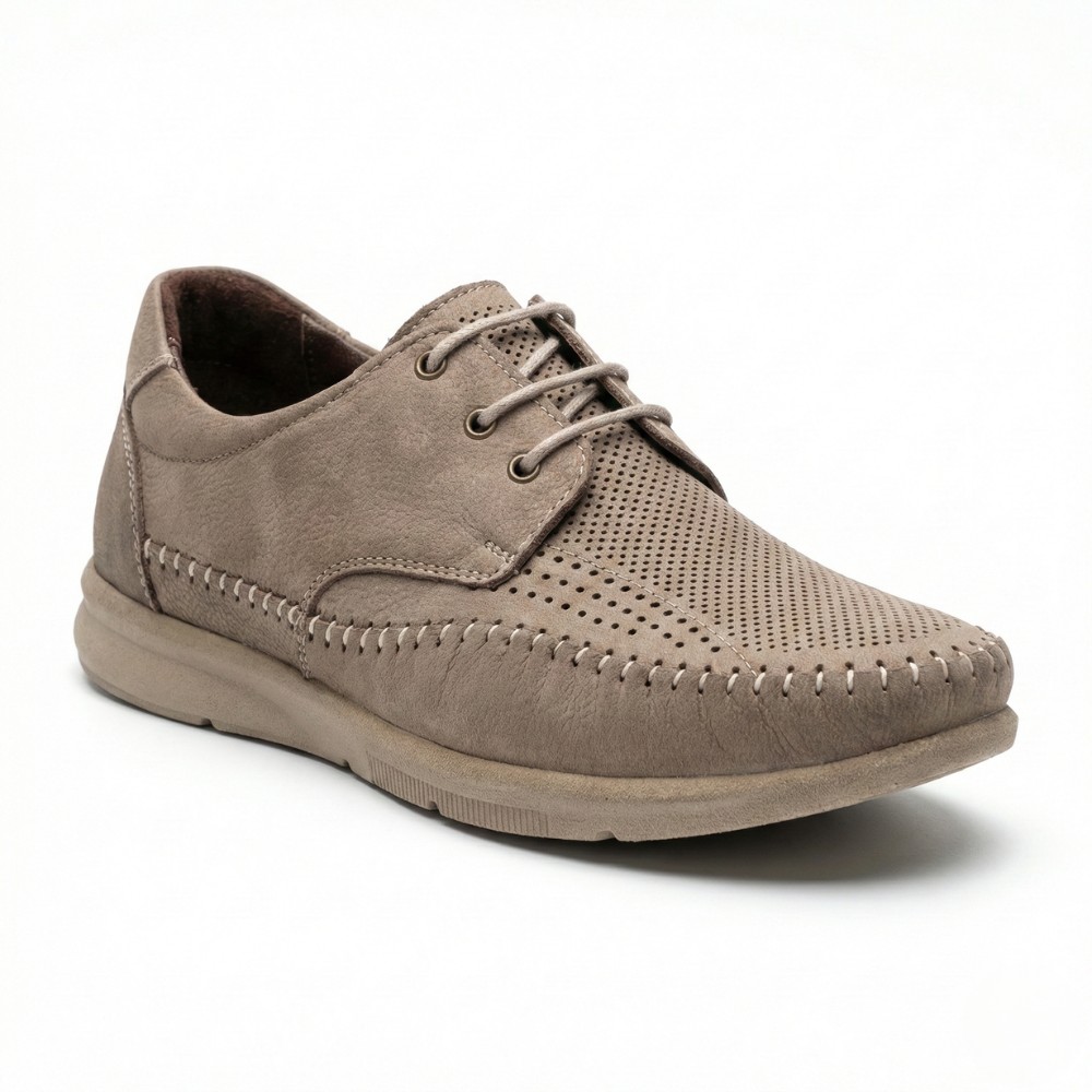 Літні бежеві мокасини N-SHOES Mens 185342 021 vizone nubuk 6160 N