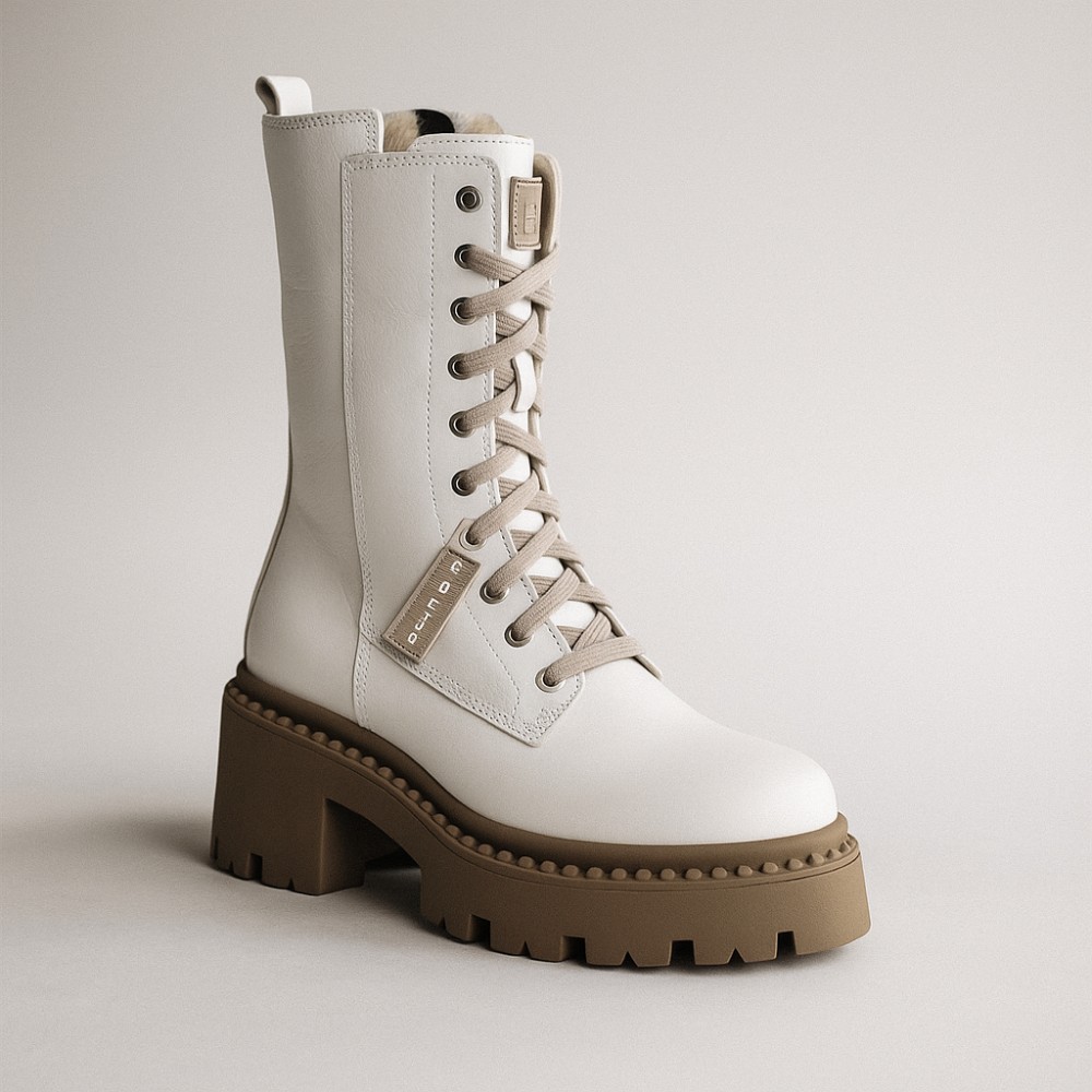 Buy Women's White Winter Boots Nessi 23535 bialy N-SHOES - Main Image