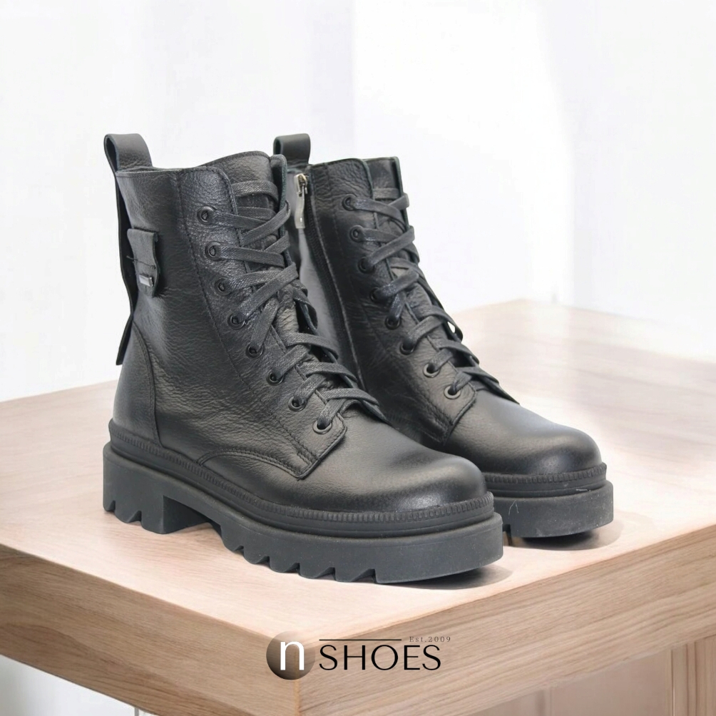 Женские демисезонные кожаные ботинки Pollonus (Польша) модель 5494