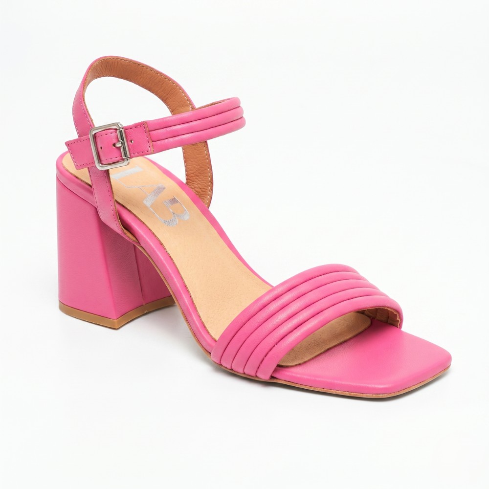 Женские розовые кожаные босоножки Lab 957179 5568 | Купить в N-SHOES